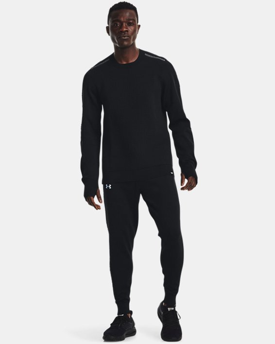 남성 UA IntelliKnit 런 스웨터 in Black image number 2